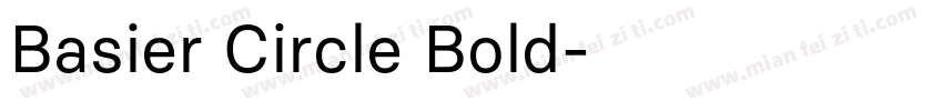 Basier Circle Bold字体转换